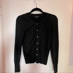 Black Banana Republic Sweater with Jewel Buttons